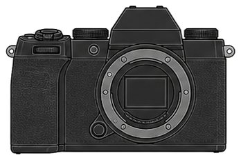 FUJIFILM X-S20 Body front silhouette