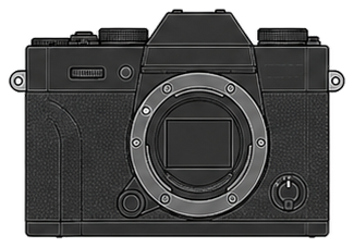 FUJIFILM X-T10 Body front silhouette