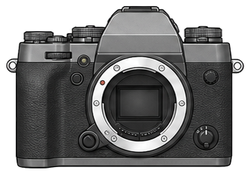 FUJIFILM X-T1 Graphite Silver Edition front silhouette