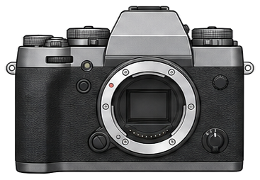 FUJIFILM X-T2 Graphite Silver Edition front silhouette