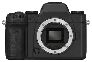 FUJIFILM X-T50 Body front silhouette