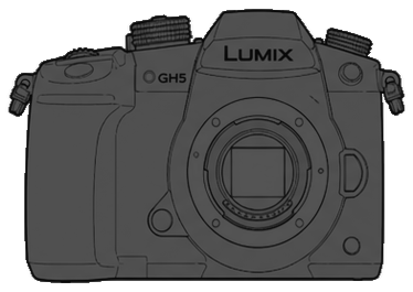 Panasonic LUMIX DC-GH5 Body front silhouette