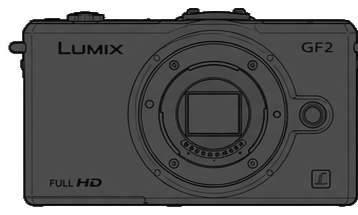 Panasonic LUMIX DMC-GF2 Body front silhouette