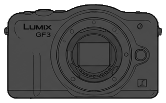 Panasonic LUMIX DMC-GF3 Body front silhouette