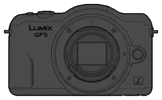 Panasonic LUMIX DMC-GF5 Body front silhouette