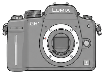 Panasonic LUMIX DMC-GH1 Body front silhouette