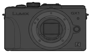 Panasonic LUMIX DMC-GX1 Body front silhouette