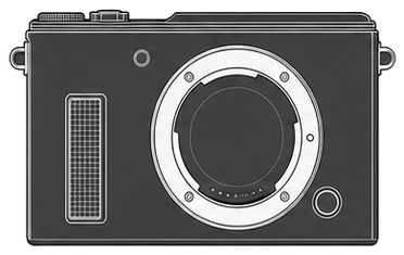 Nikon 1 AW1 Body front silhouette