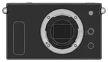 Nikon 1 J2 Body front silhouette