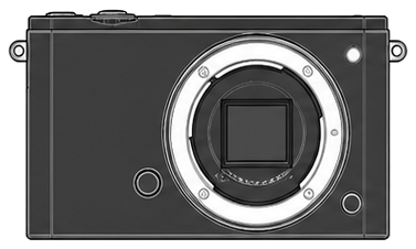 Nikon 1 J3 Body front silhouette