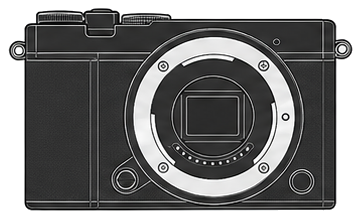 Nikon 1 J5 Body front silhouette