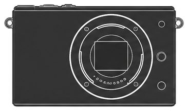 Nikon 1 S1 Body front silhouette