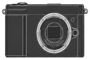 Nikon 1 V1 Body front silhouette