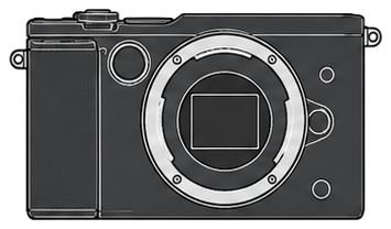 Nikon 1 V3 Body front silhouette