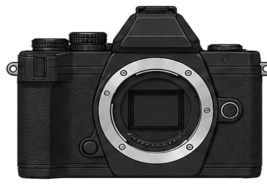 OLYMPUS OM-D E-M10 Body front silhouette