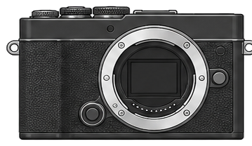 OLYMPUS PEN E-P7 Body front silhouette