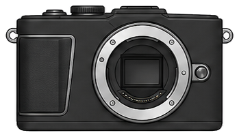 OLYMPUS PEN Lite E-PL6 Body front silhouette