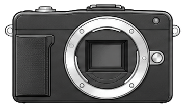 OLYMPUS PEN mini E-PM2 Body front silhouette