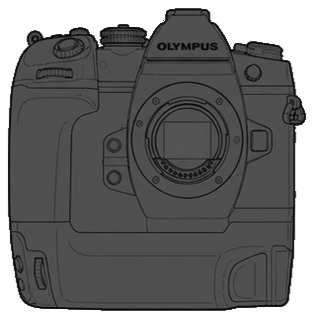 Olympus OM-D E-M1X Body front silhouette