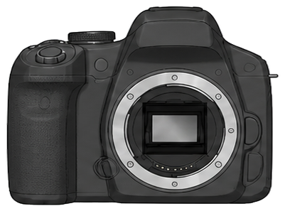 PENTAX KF Body front silhouette