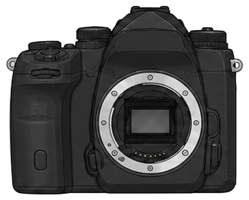 PENTAX K-1 Mark II Body front silhouette
