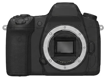 PENTAX K-5 Body front silhouette