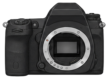 PENTAX K-7 Body front silhouette