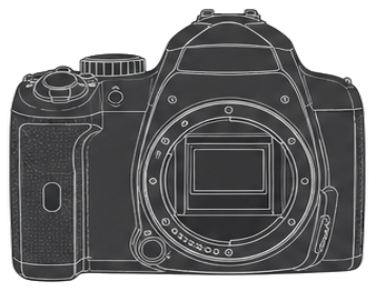 PENTAX K-r Body front silhouette