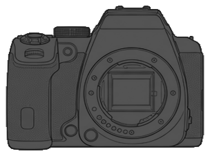 PENTAX K-S2 Body front silhouette