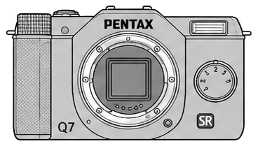 PENTAX Q7 Body front silhouette