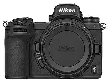 Nikon Z 7 Body front silhouette