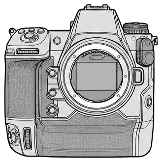 Nikon Z 9 Body front silhouette
