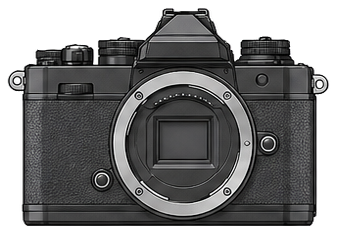 Nikon Z fc Body front silhouette